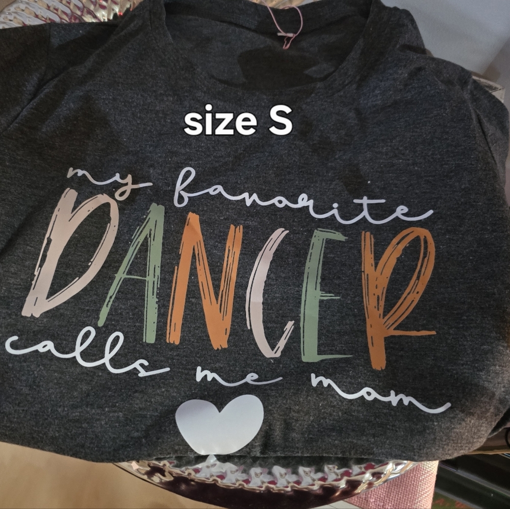 Graphic Tee with Colorful Lettering - Size S